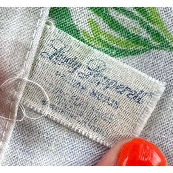 Vintage 70s flat/top sheet, red, yellow blue flowers, greenery, Lady Pepperell - Picture 5 of 8